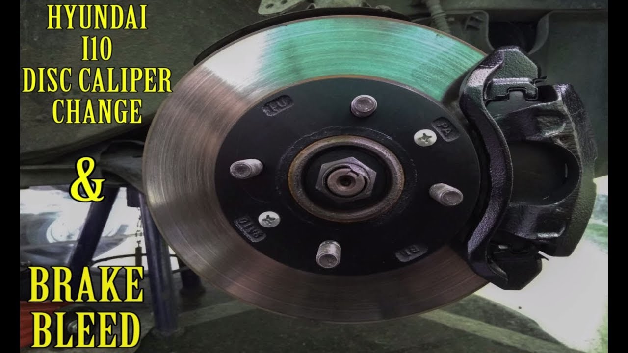 Hyundai i10 disc caliper and bracket replacement (Detailed)
