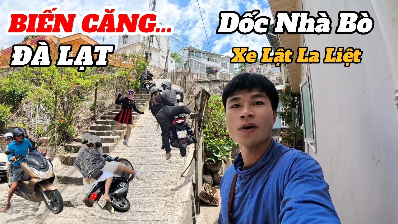 Cực Nóng.Kiếp Nạn Khi Đi Du Lịch Đà Lạt Leo Dốc Nhà Bò Xe Lật Lia Lịa..