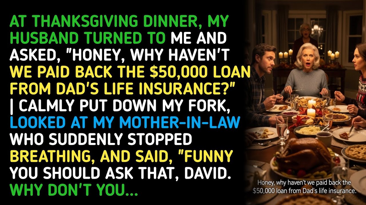 AT THANKSGIVING DINNER, MY HUSBAND TURNED TO ME AND ASKED, 