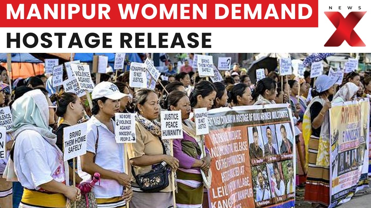 Manipur Women Hold Peaceful Protest, Demand Release of 14 Hostages | Latest News | NewsX