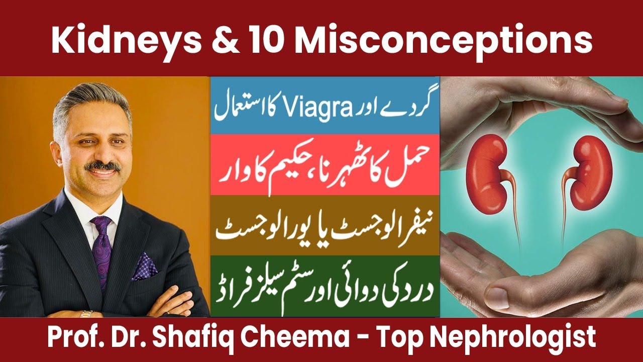 10 Misconceptions about Kidney Disease | Viagra and Kidneys | Top Nephrologist Dr Shafiq Cheema