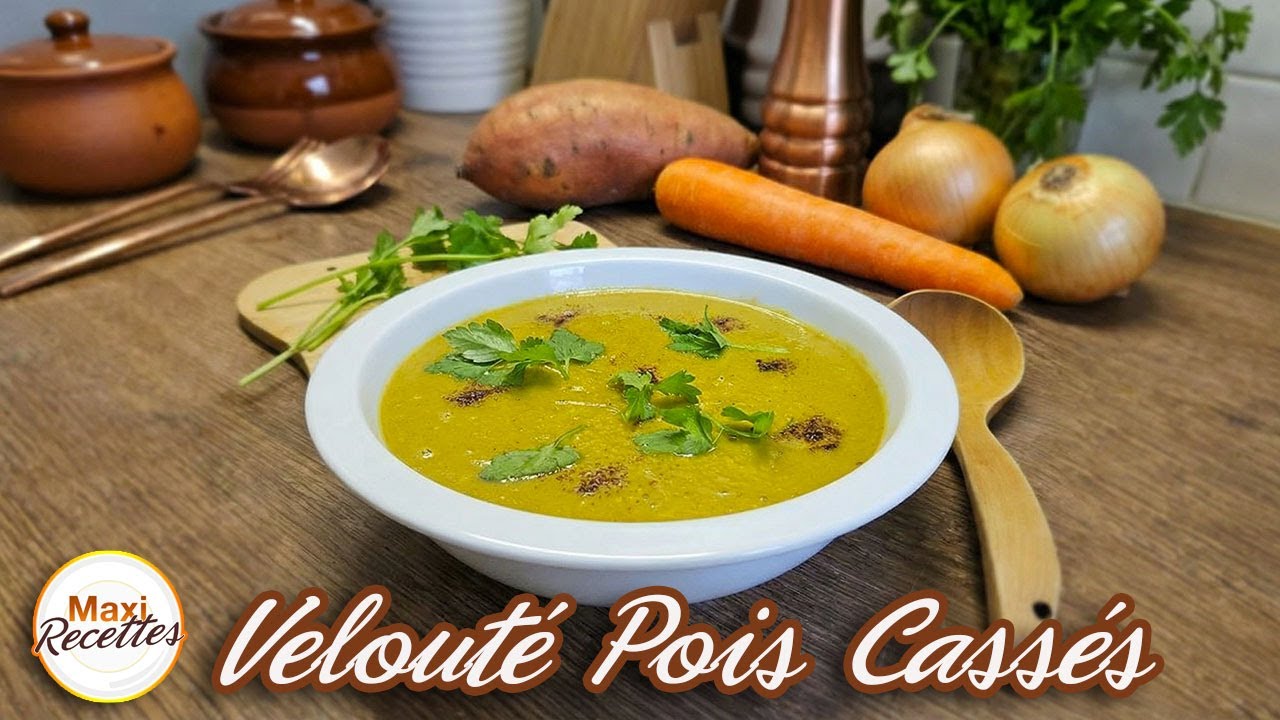 Velouté de Pois Cassés à la Patate Douce Recette Facile