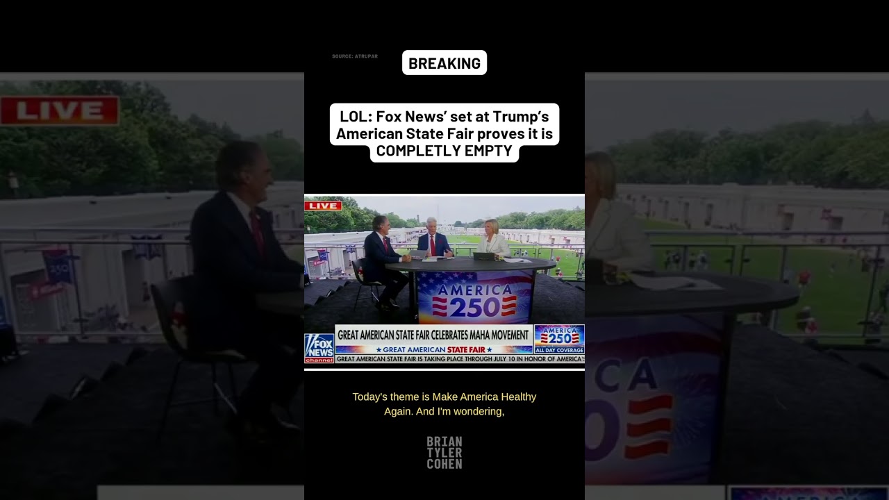 LOL: Fox News&rsquo; set at Trump&rsquo;s American State Fair proves it is COMPLETLY EMPTY