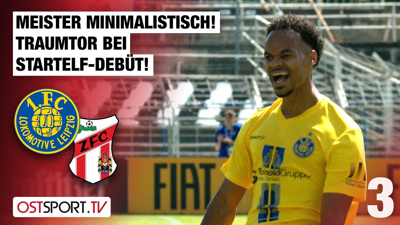 Meister minimalistisch! Hammer-Tor vom Neuzugang: Lok Leipzig - Meuselwitz | Regionalliga Nordost