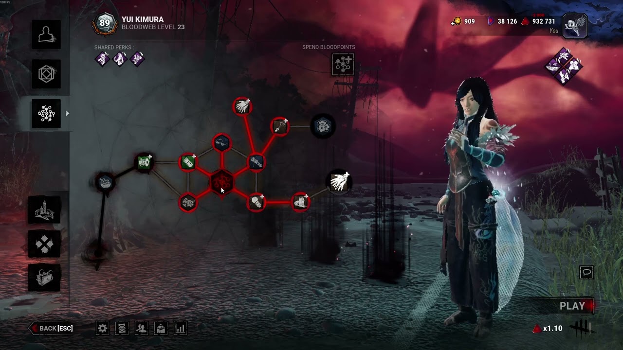 DBD Leveling up my Yui to Level 90