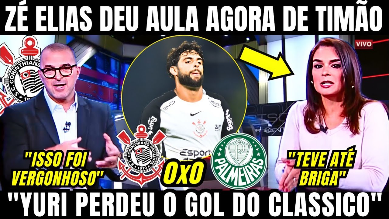 Z&Eacute; ELIAS MANDOU ESSA AP&Oacute;S EMPATE DO CORINTHIANS COM 2 A MENOS MANDOU RECADO PARA ANDR&Eacute; DO TIM&Atilde;O 
