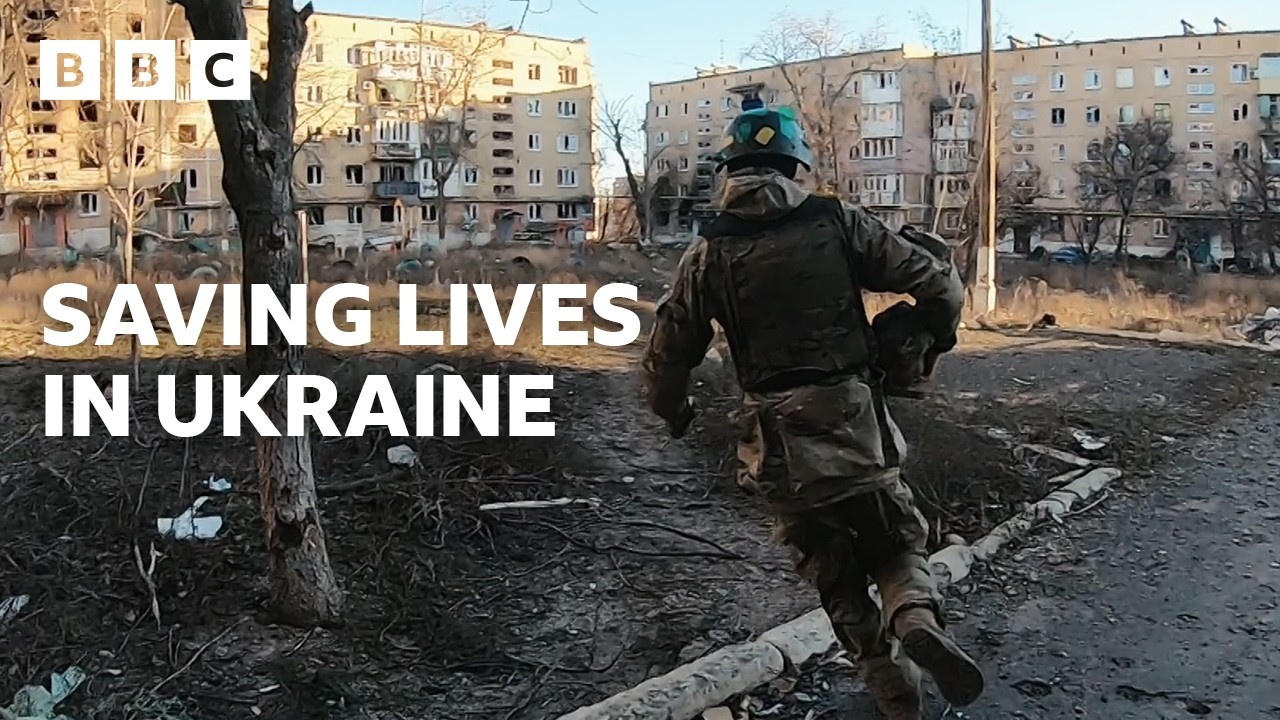 Incredible British volunteer saves hundreds of Ukrainian lives - BBC