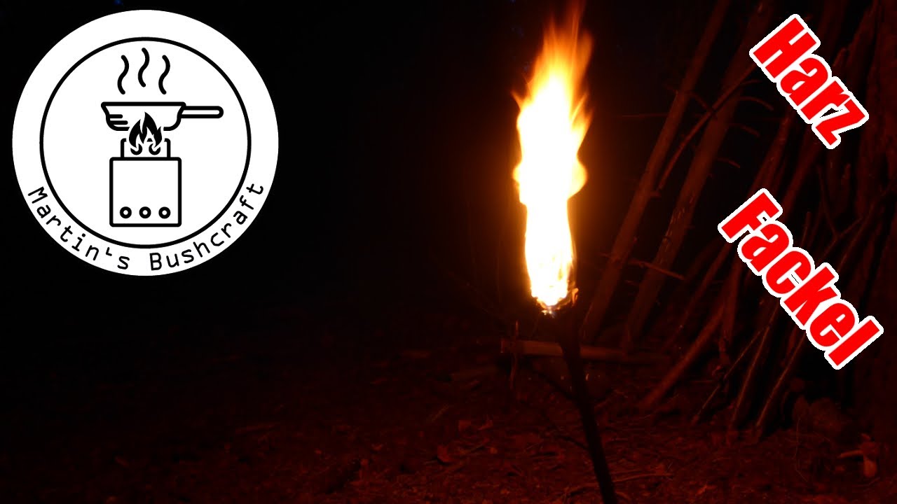 Harz Fackel bauen | Martin´s Bushcraft