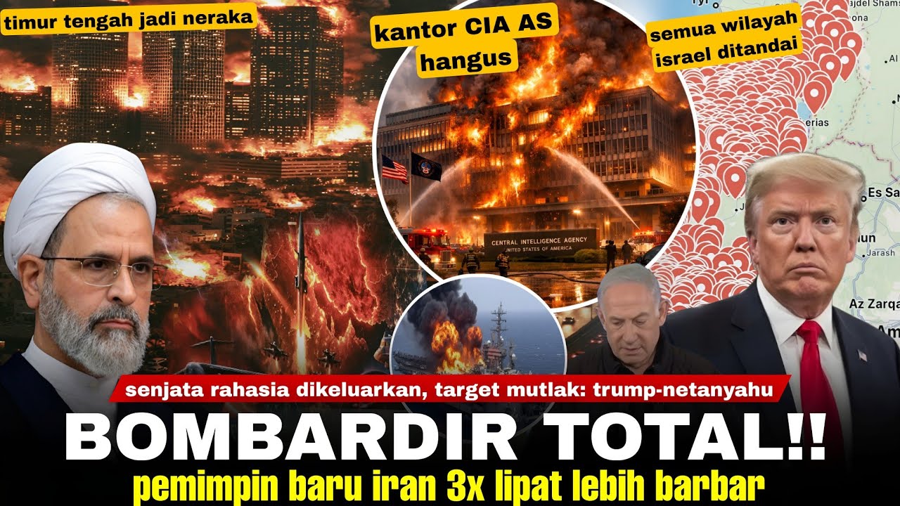 Kantor CIA AS HANGUS, Pemimpin Baru Iran Lebih Kejam: Semua Wilayah Isr43l & Timteng Jadi Neraka