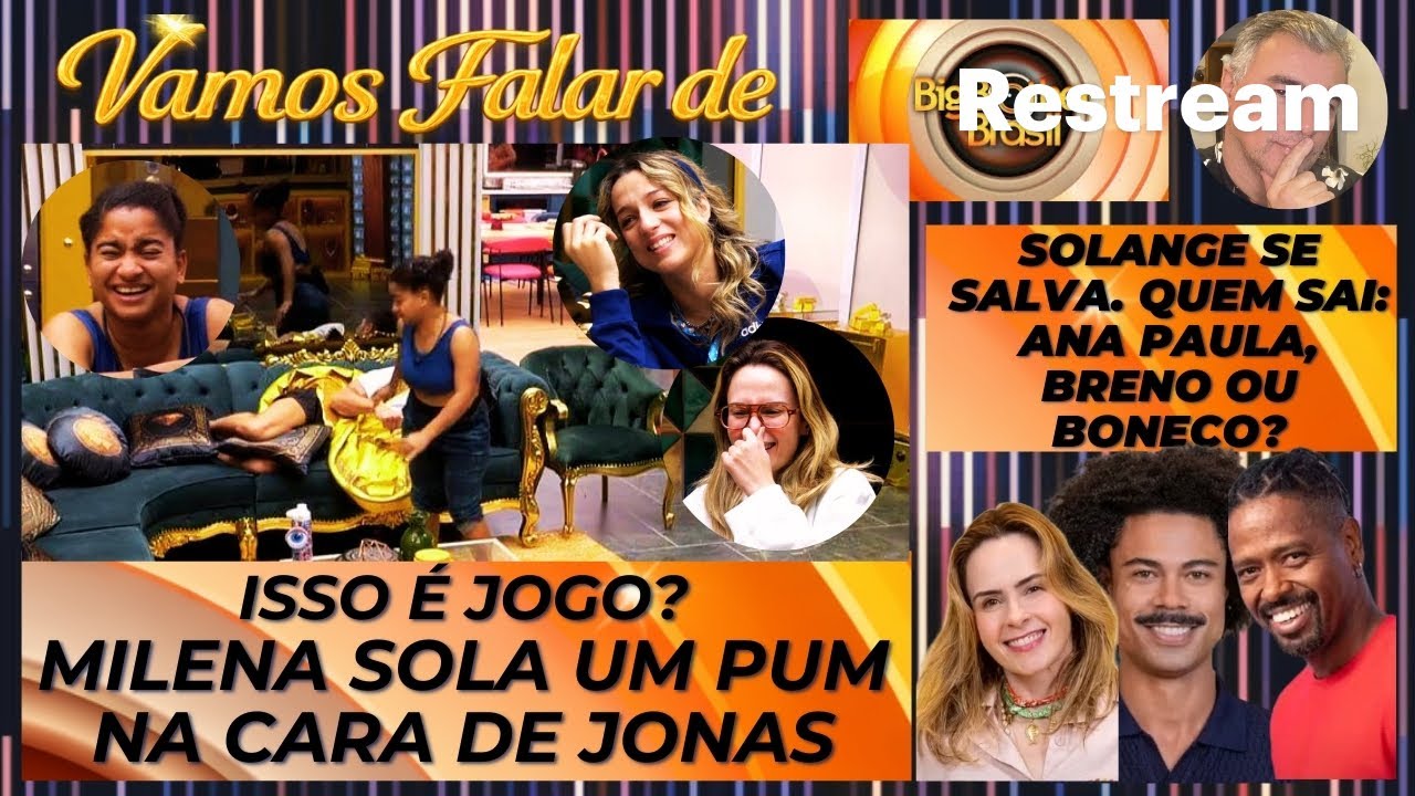 BBB26: ISSO É JOGO? MILENA PEIDA NA CARA DE JONAS * SOL SE SALVA! QUEM SAI: ANA , BRENO OU BONECO?