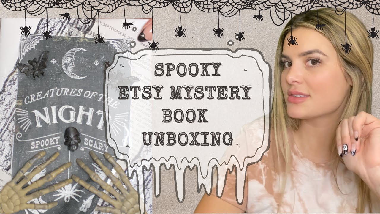 Opening Spooky Mystery book boxes from Etsy | Are Dates with a book worth it?