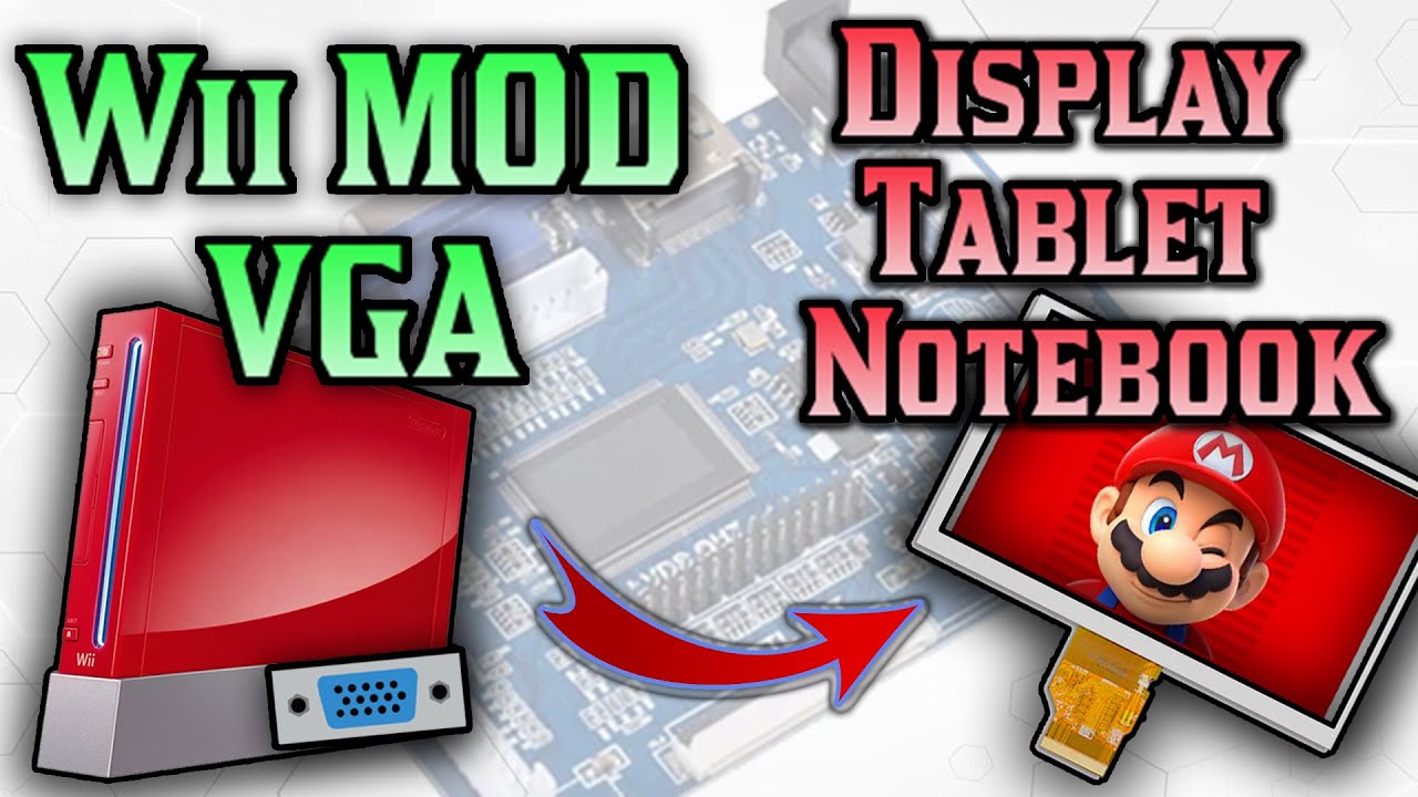 Salida VGA en Wii e Instalación de pantallas recicladas de NOTEBOOK o TABLET