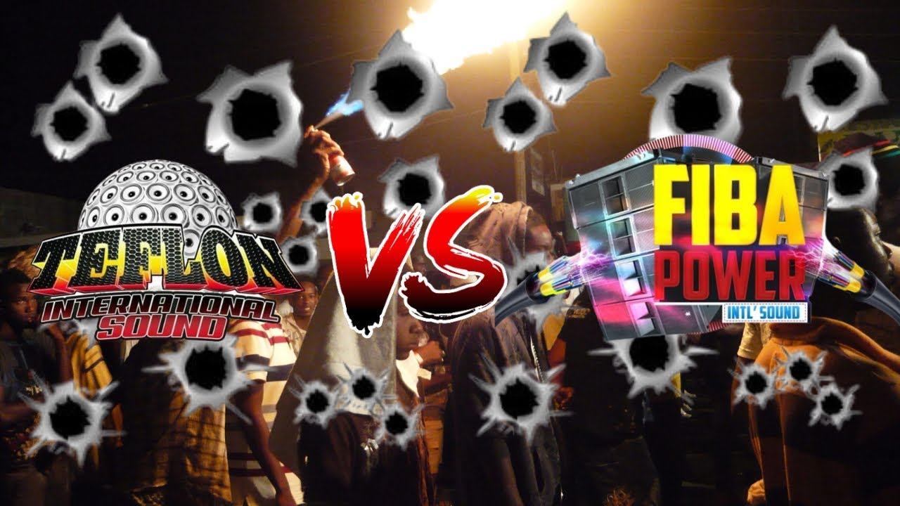 TEFLON SOUND VS FIBA POWER SOUND BIG WAR DUB PLATE JUGGLING AND TUNE FI TUNE PHYSICAL WAR BREAK OUT