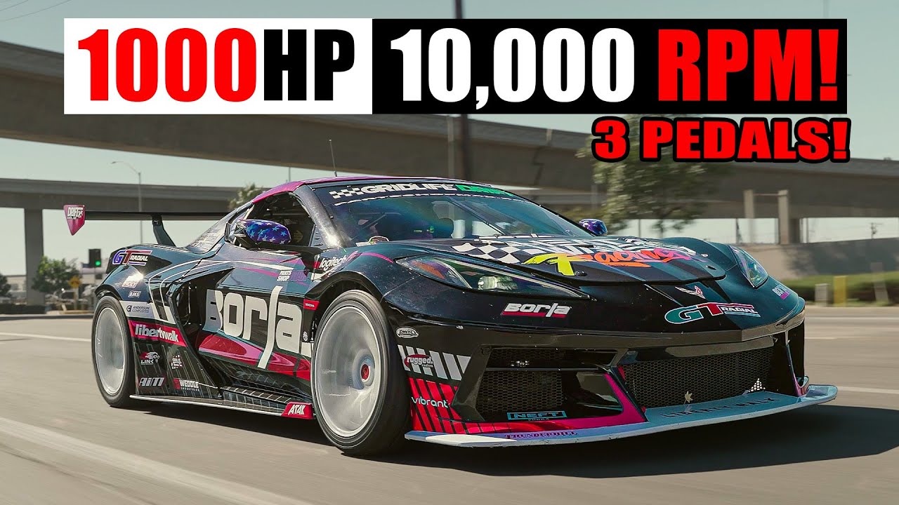1000 л.с., 10 000 об/мин, C8 Corvette Drift Car — Мэтт Филд