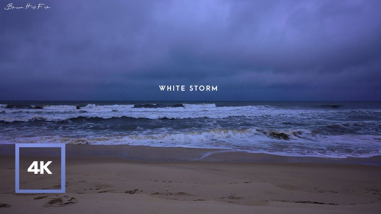 8 Hours of Relaxing Wave SoundsㅣSoundscape of Atlantic Ocean Beach for Deep Sleepㅣ4K Ambience