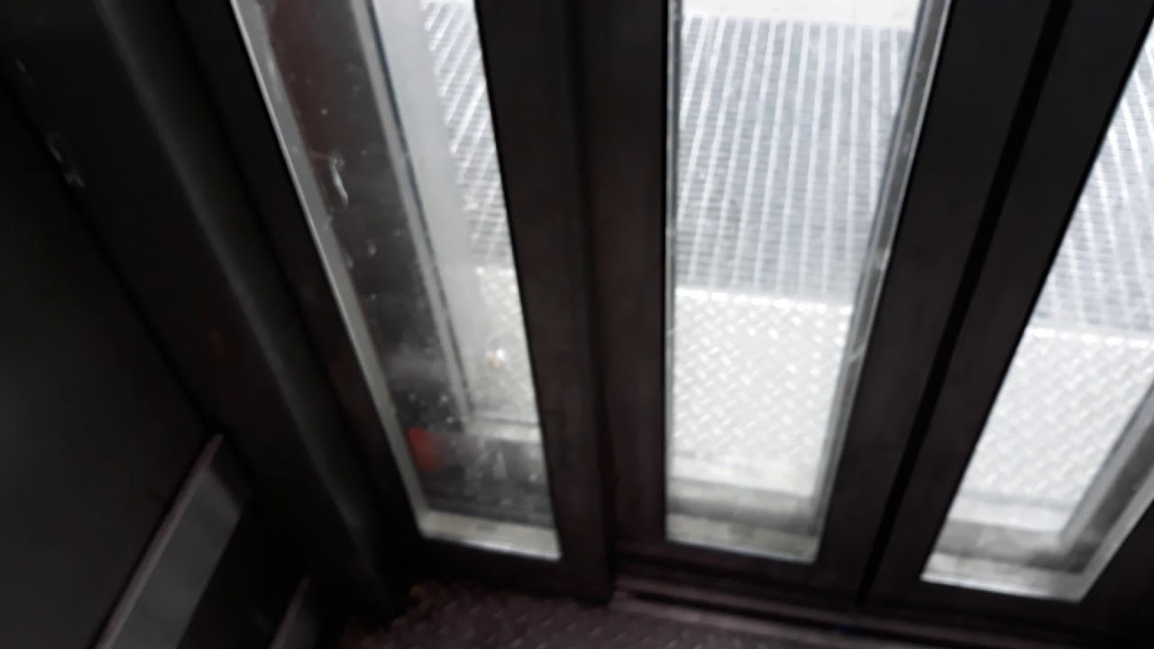 Boring 2014 Schindler MRL Traction Elevator at Tikkurila railway station, Vantaa, Finland