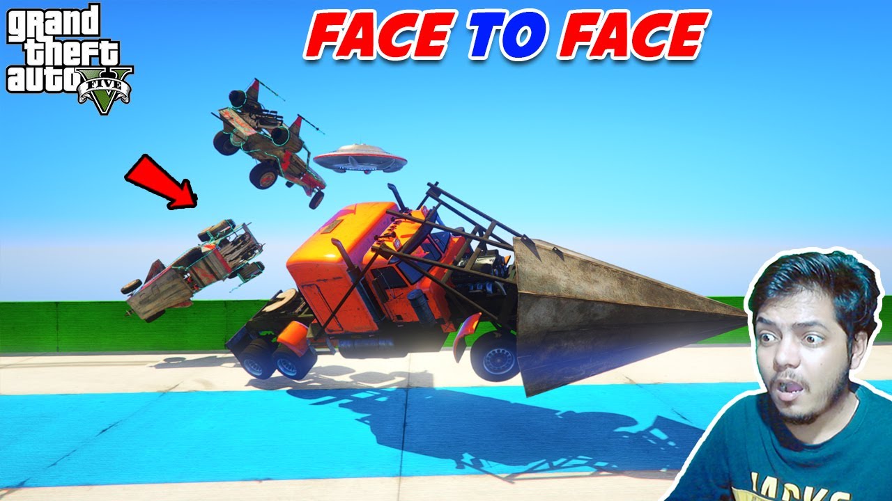 Cars Vs Cars  99.9999% People Start Crying in This Face to Face Race GTA 5