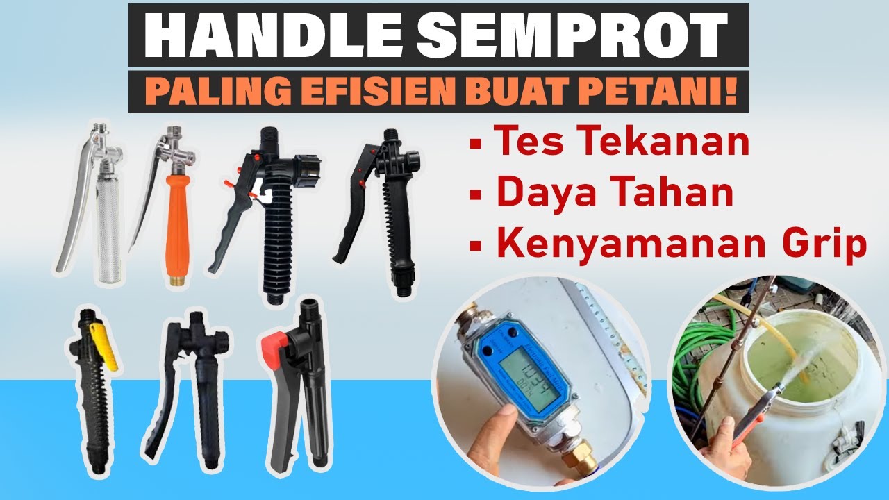 Review dan Uji coba Handle Keran Sprayer Gendong Elektrik dan TU26  Paling Cocok Nyaman Bagus Awet