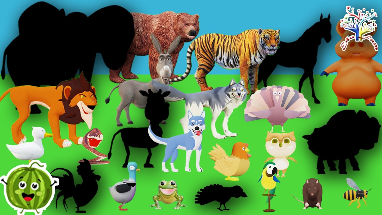 Animals Sounds Song  AOAI3 🐷🐷 Oink Oink! 🐄🐄 Moo Moo | EduFam Nursery Rhymes & Kids Songs