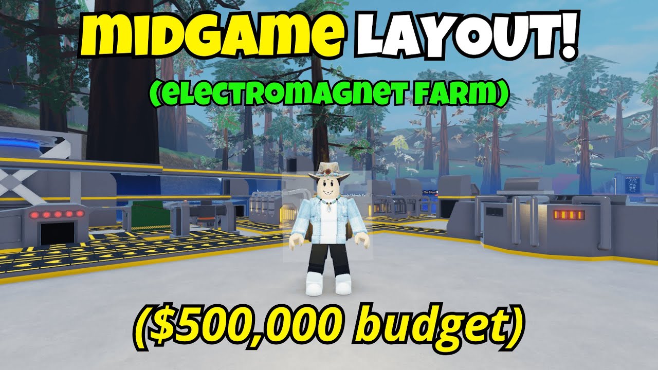 Схема средней игры Ultimate Mining Tycoon Roblox!