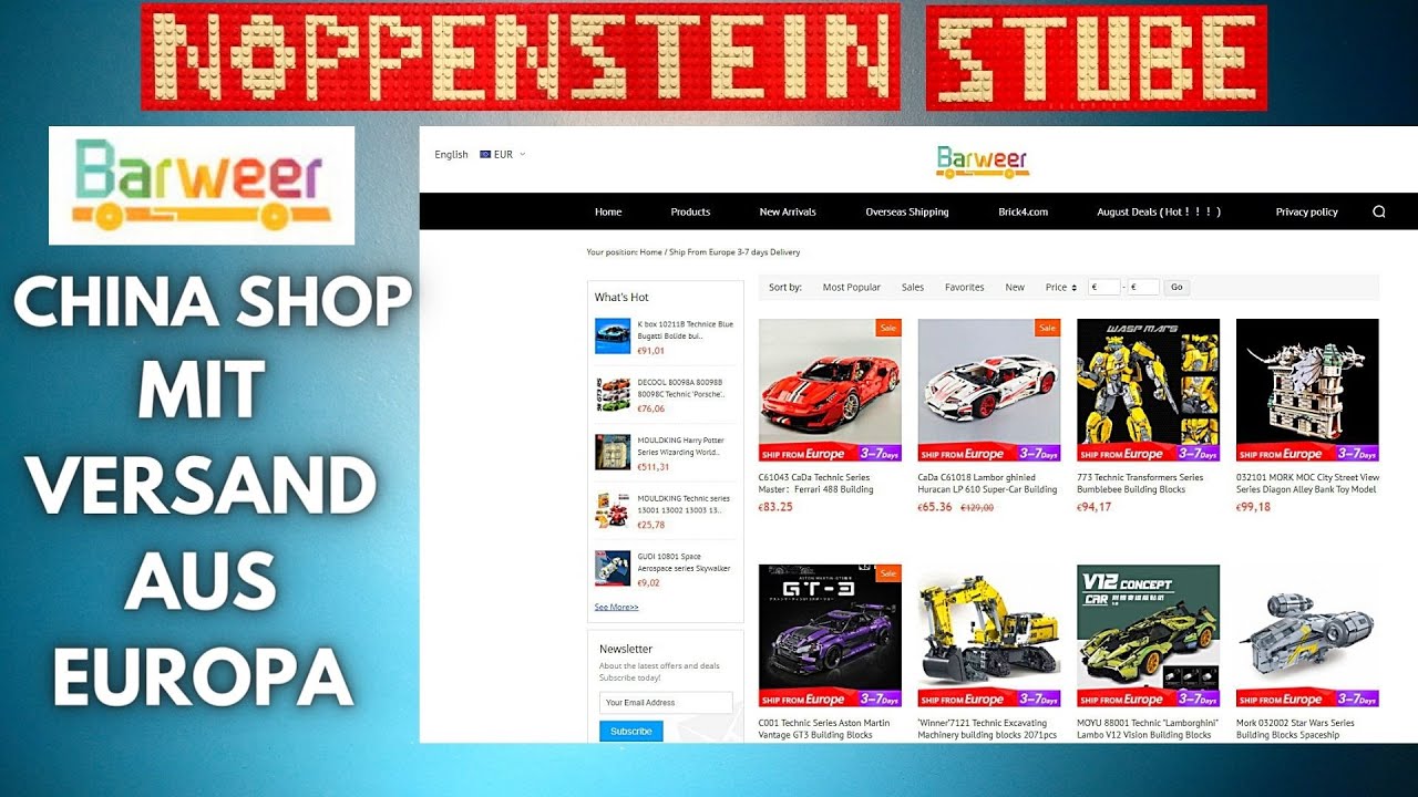 Bestellen bei Barweer | Klemmbaustein Sets aus China mit Versand aus Europa