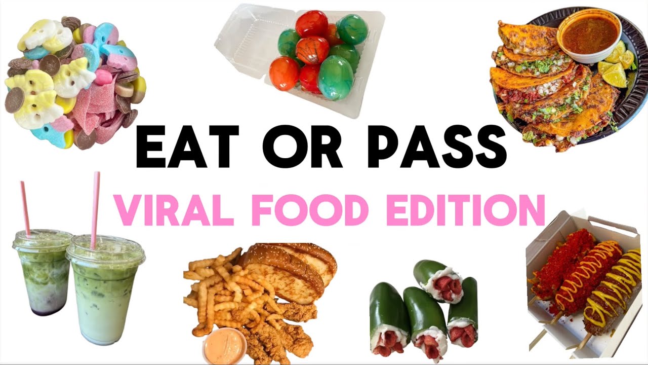 EAT or PASS??? TIKTOK VIRAL FOOD EDITION 🍦🍜🍟🍭