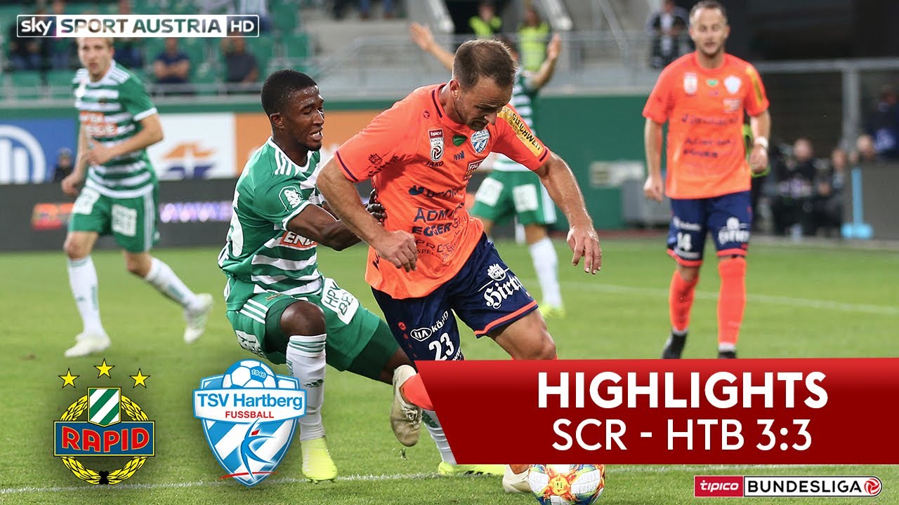 Highlights: tipico Bundesliga, 9. Runde: SK Rapid Wien - TSV Hartberg 3:3