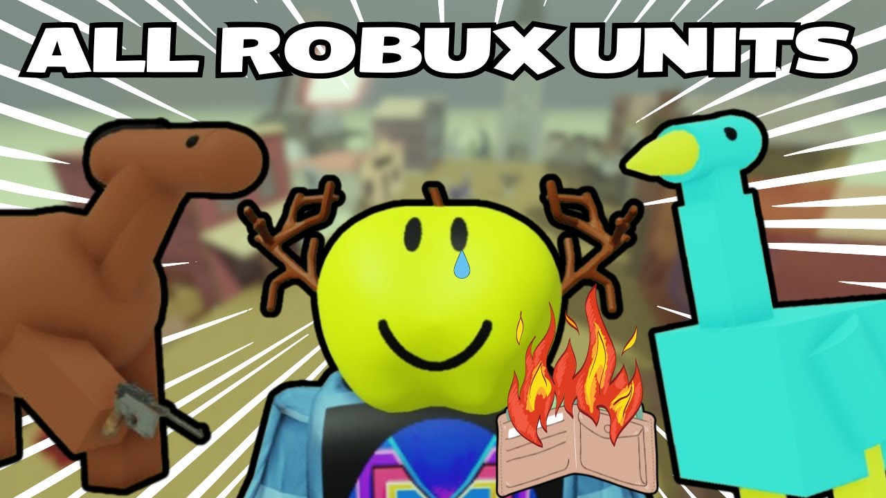 I Bought EVERY SINGLE ROBUX UNIT in Wild Rails TD... (Roblox)