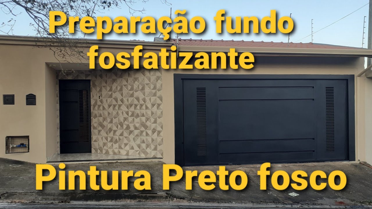 Pintura e preparação Preto fosco passo a passo
