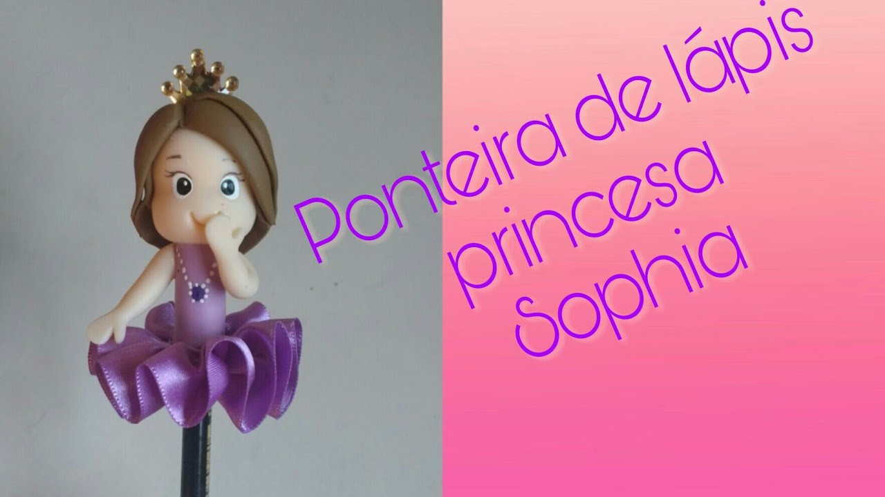 Ponteira de lápis, princesa Sophia.