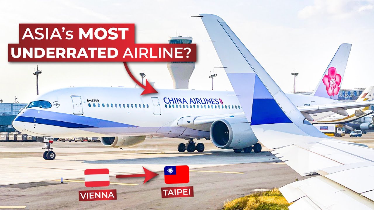 BRUTALLY HONEST | What China Airlines AIRBUS A350-900 ECONOMY CLASS from Vienna to Taipei is like...