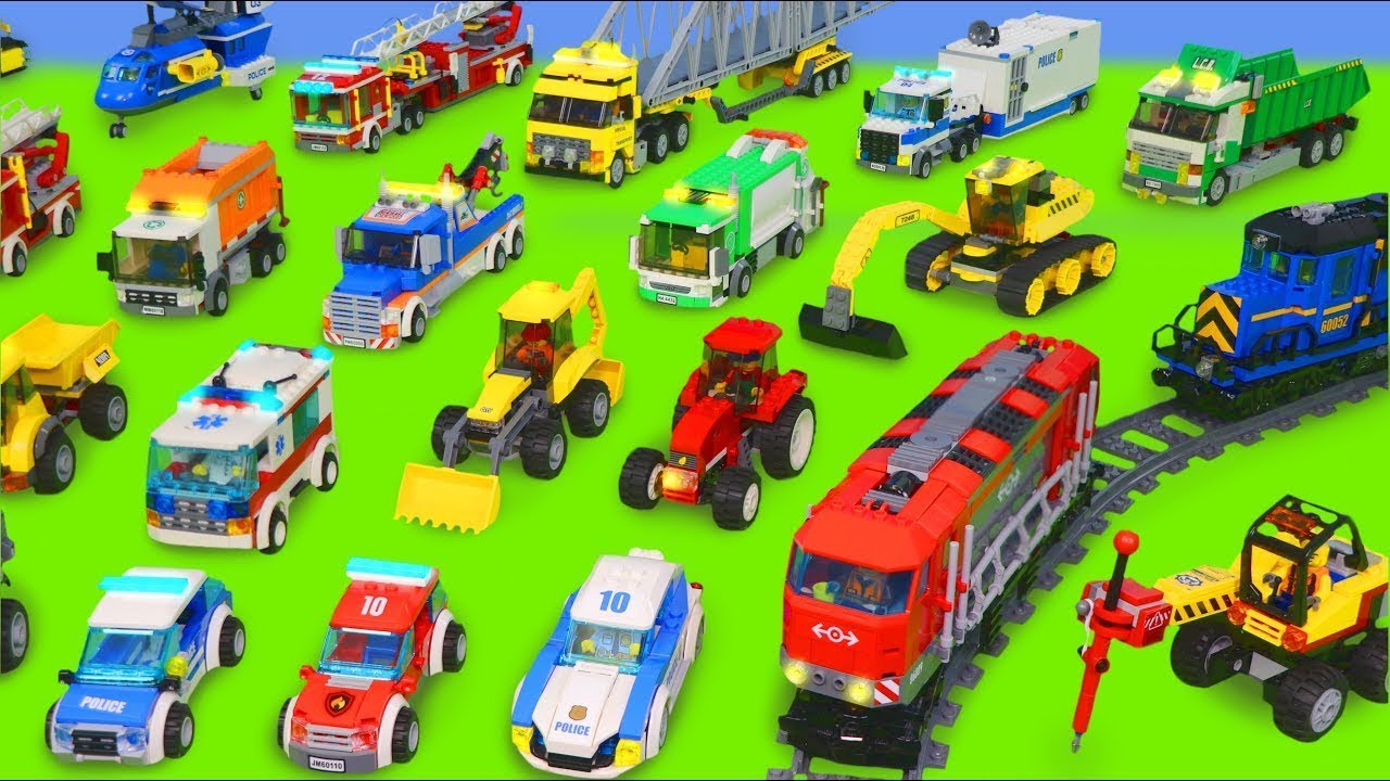 Koparki, pociągi z zabawkami, Koparka, ciężarówka zabawki, dźwig Bagrownica - Excavator Toys