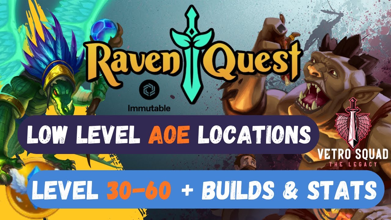RavenQuest - New Players Advanced Guide - AoE Locations, Skills, Builds and Stat Points - Lock in!