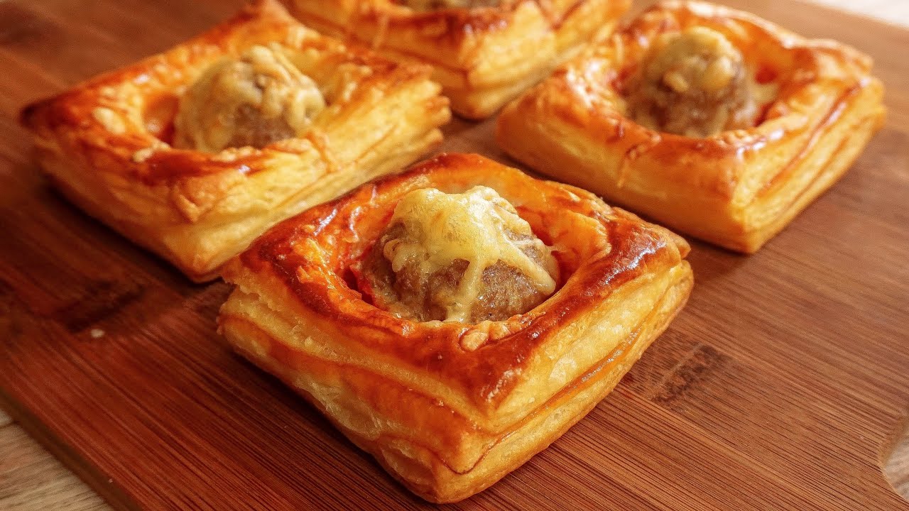 Фрикадельки и рецепт слоеного теста | Легкая и вкусная идея обеда