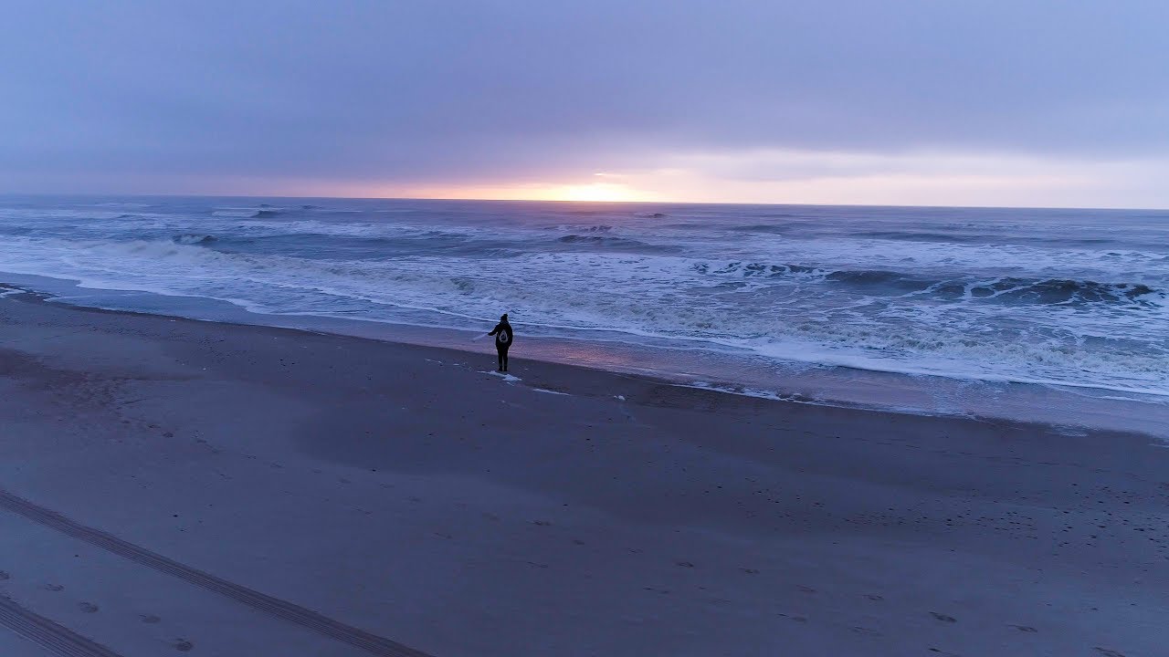 Winter Beach -  Hvide Sande 4k DJI Phantom 4 Pro Drone