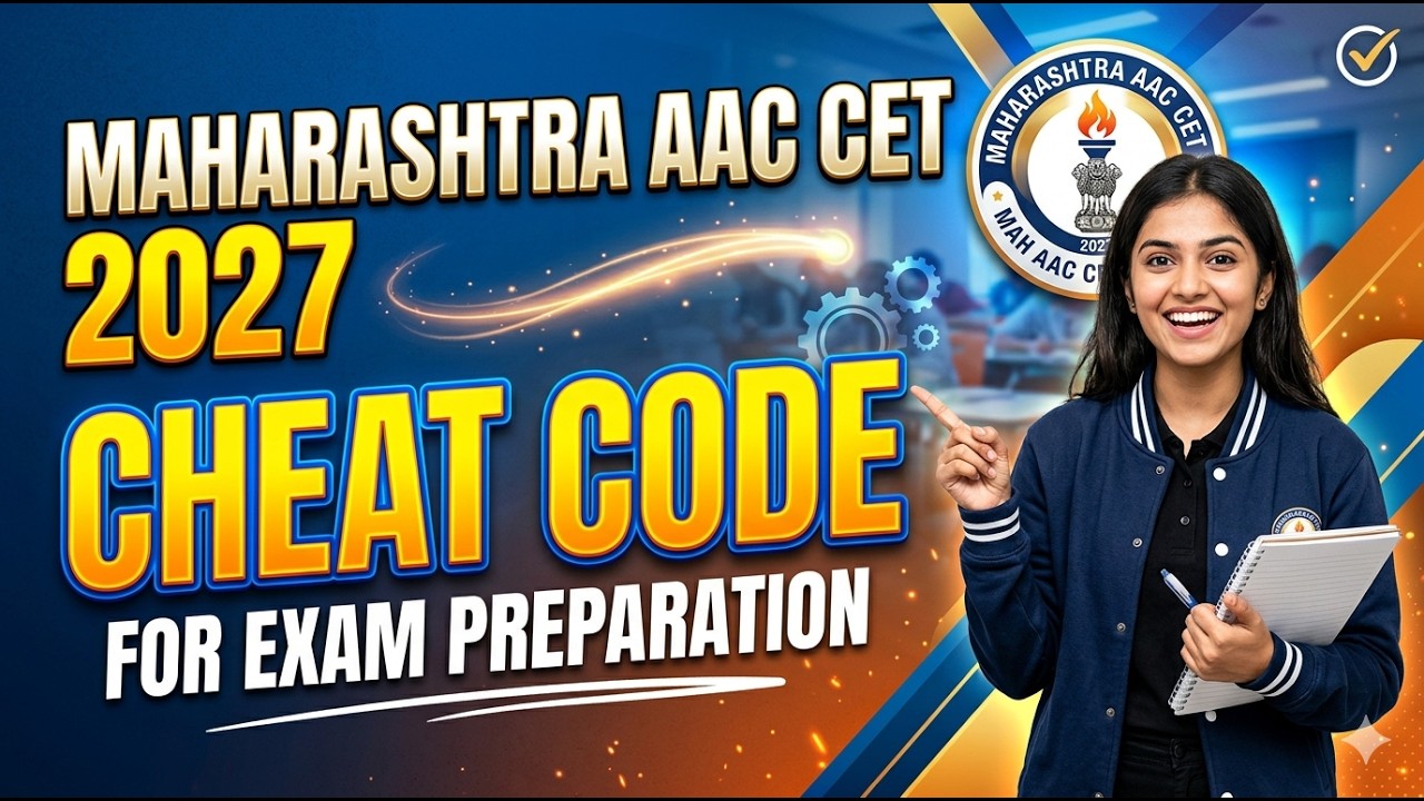 MAH AAC CET 2027 | CHEAT CODE FOR EXAM PREPARATION