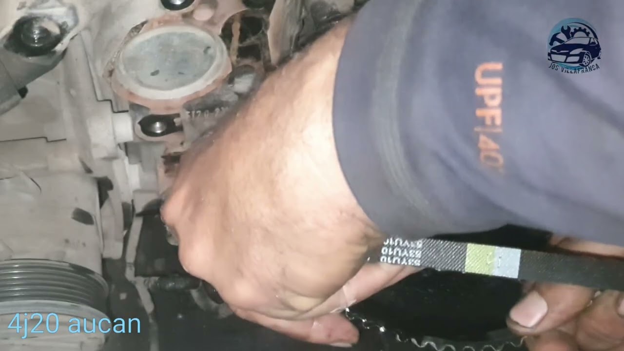 4j20  aucan foton cambio de faja de bomba de aceite, y faja de tiempo 