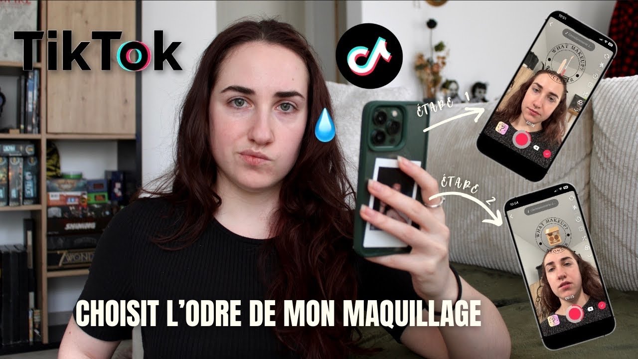 Un filtre Tiktok choisit les étapes de mon maquillage (challenge makeup)