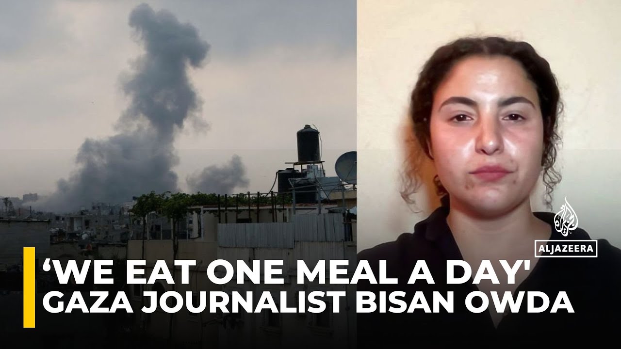 Palestinian journalist says she is eating one meal per day