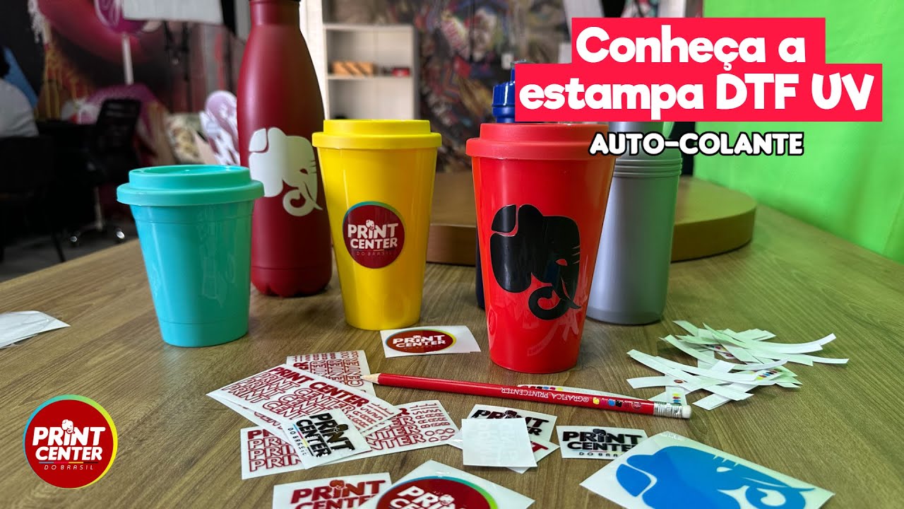 Faça seus brindes com as Estampas em DTF UV