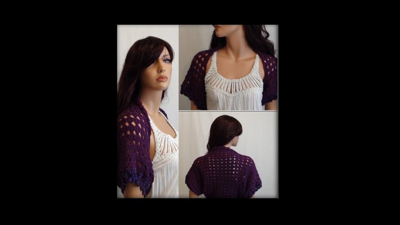 How to Crochet a Shrug - Bolero Pattern #114│by ThePatternFamily