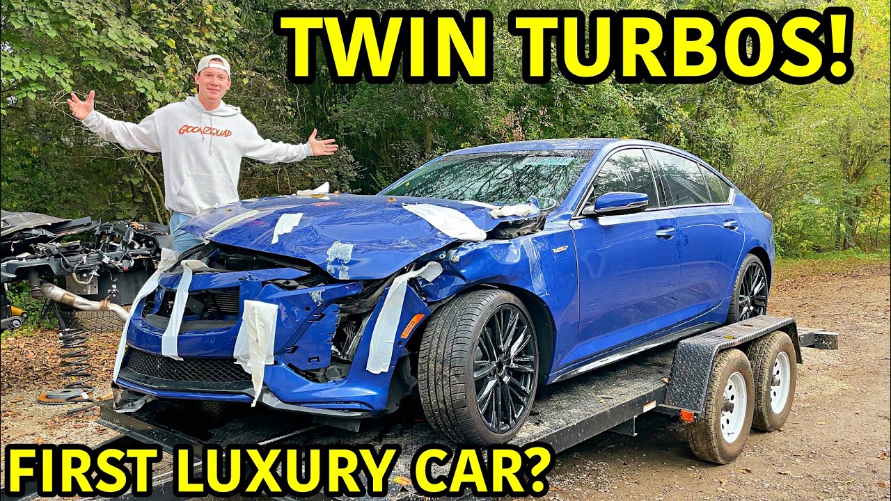 Восстановление разбитого Cadillac CT5-V 2020 года