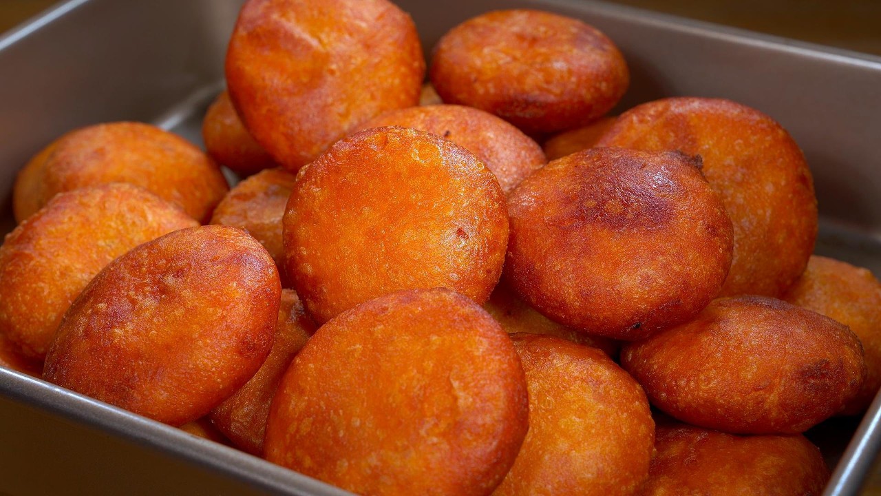 红薯不要总是煮着吃了，分享最经典的做法，个个外皮酥脆，内里松软劲道拉丝，儿时的味道，一口一个根本停不下来#like #cooking #food