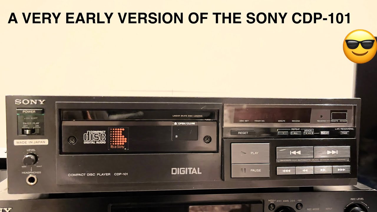 A VERY EARLY MODEL OF THE SONY CDP-101 CD PLAYER