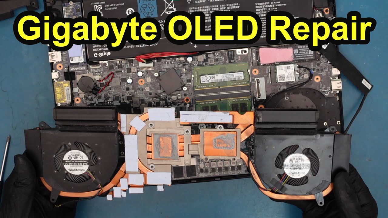 Замена вентилятора SA для Gigabyte Aero 15 OLED