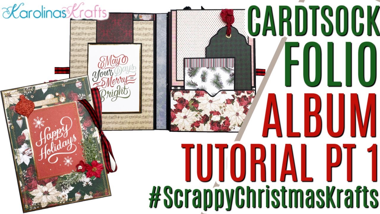 Cardstock Folio Album SHARE & TUTORIAL, @letsgetscrappy2654 Collab May 2024 #scrappychristmaskrafts