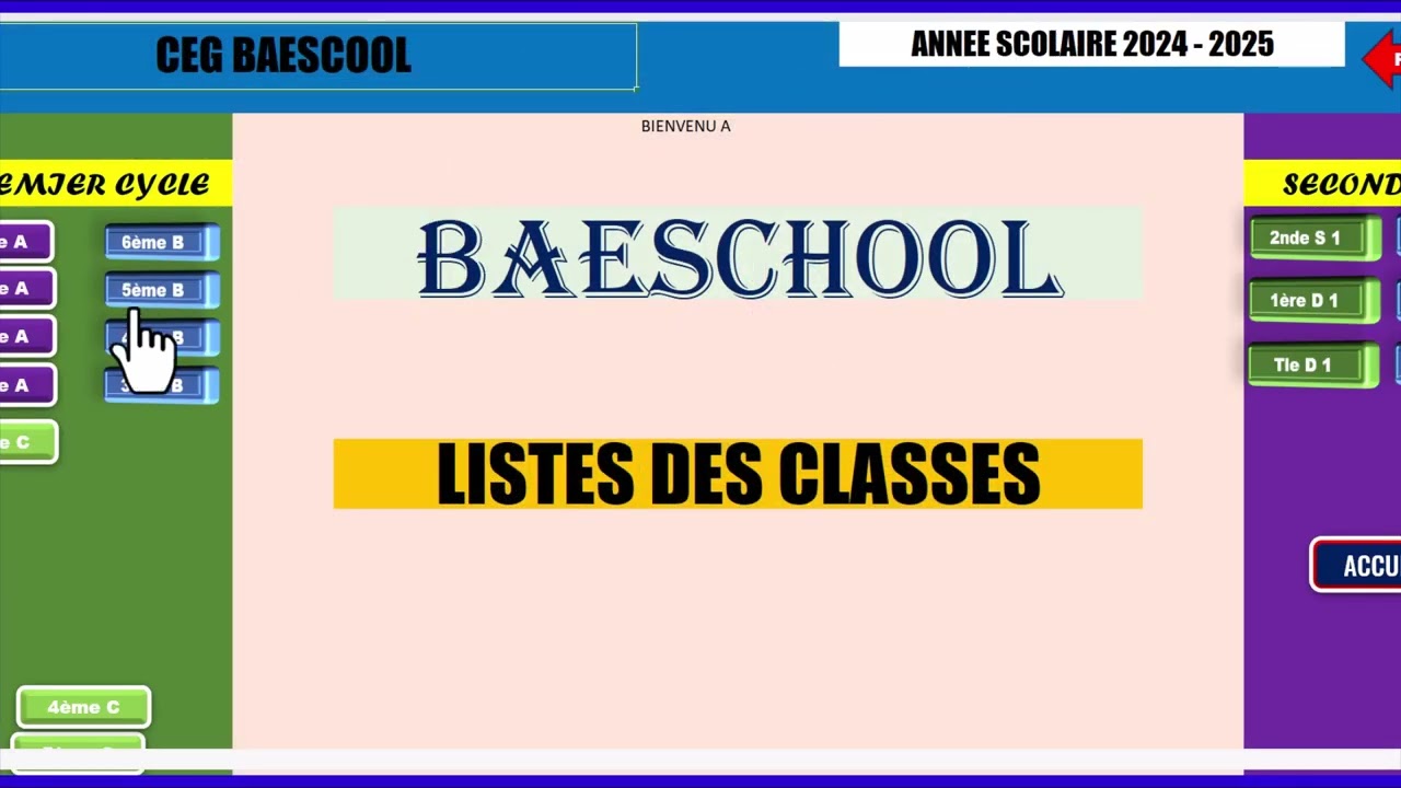 Présentation du logiciel de Gestion Informatique Scolaire