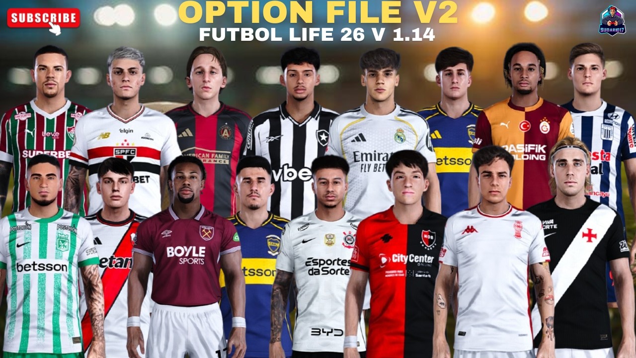 OPTION FILE V2 PARA  - FUTBOL LIFE 26 V1.4 🎮🔥