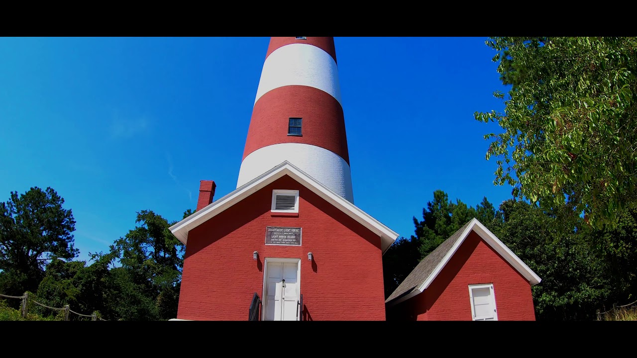 Chincoteague Island on foot, bike and by air (drone) 4K relaxing video