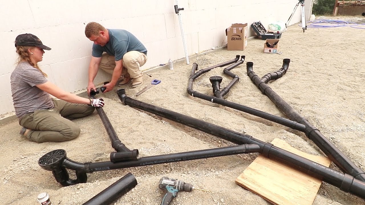 Building a House Start to Finish: Concrete Slab Plumbing